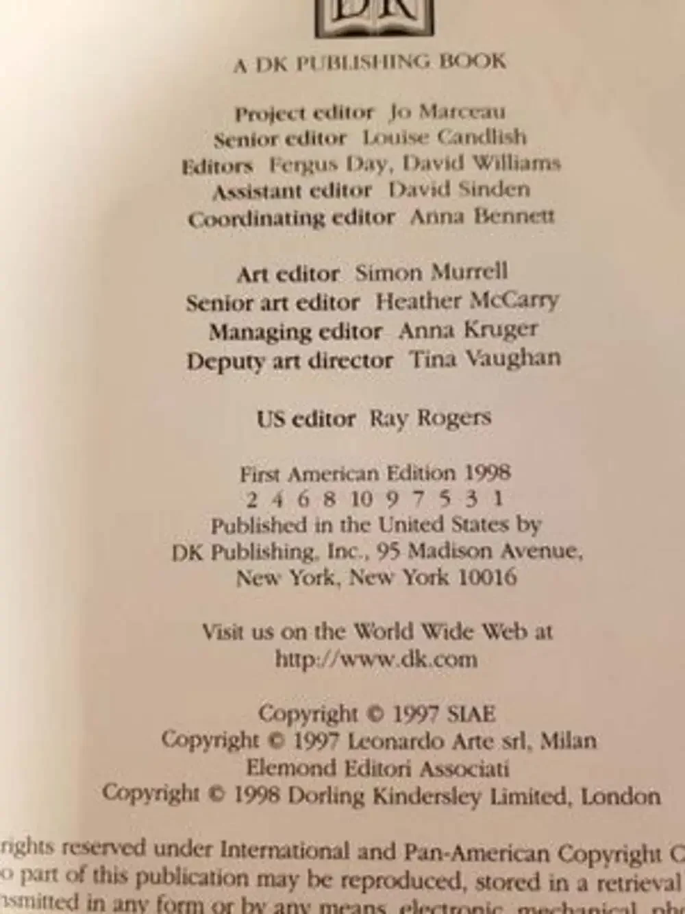 Art: A World History - Hardcover By DK Publishing - No DJ 1st American Edition.